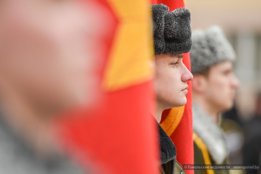 Фото: Традиционный митинг, посвящённый Дню защитников Отечества и Вооружённых Сил Республики Беларусь, прошёл на площади Труда