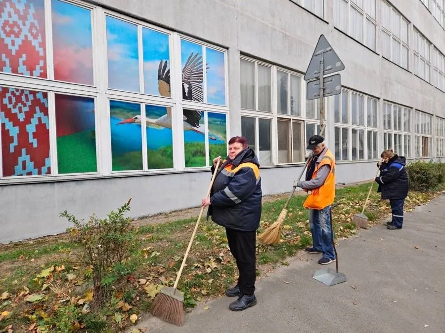 Фото: Как проходит месячник по благоустройству в Новобелицком районе Гомеля