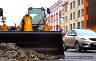 Фото: В Гомеле коммунальные службы продолжают уборку снега в городе