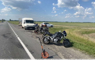 Фото: В Буда-Кошелевском районе одновременно произошло ДВА ДТП, двое мотоциклистов травмированы