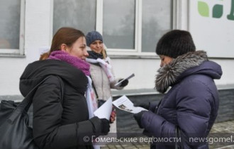 Фото: Многие кандидаты в депутаты и их доверенные лица вышли на улицы Гомеля для предвыборной агитации
