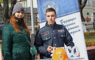 Фото: В Гомеле на улицу вышел промопроект "Выбираем студотряд!" 