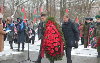 Фото: В Новобелице состоялся митинг, посвящённый 79-ой годовщине освобождения Гомеля
