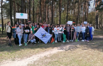 Фото: Гомельский областной клинический онкологический диспансер вышел на республиканский субботник