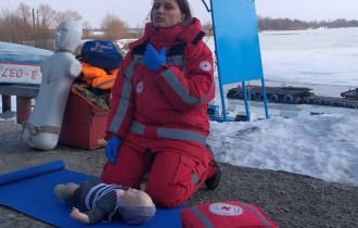 Фото: Учения по спасению людей на водах провели на станции "Западная" ОСВОДа в Гомеле