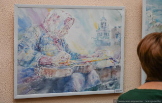 Фото: Нежнейшие акварели: выставка памяти гомельской художницы Надежды Репиной открылась в Гомеле