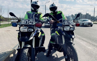 Фото: ГАИ продолжает контроль за соблюдением ПДД мотоциклистами