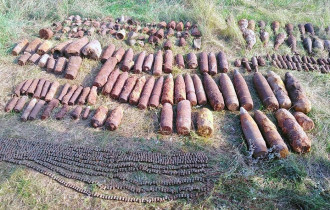 Фото: На Гомельщине найдено большое количество боеприпасов времен Великой Отечественной войны
