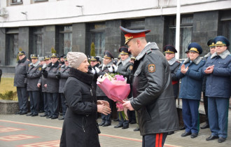 Фото: В Гомеле у здания УВД облисполкома состоялись торжества, приуроченные к 105-й годовщине белорусской милиции