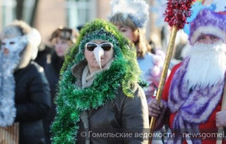 Фото: В Гомеле прошёл парад Дедов Морозов