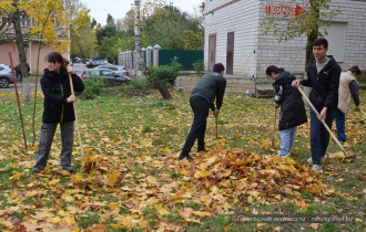 Фото: В Гомеле студенты приняли участие в акции «Чистый четверг»