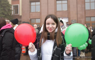 Фото: Гомельский медуниверситет провёл акцию "ГомГМУ идёт на выборы"