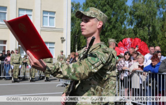Фото: В Гомеле более 80 новобранцев дали клятву на верность белорусскому народу