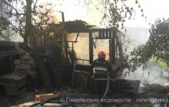 Фото: В Гомеле по улице Клёнковская произошёл пожар