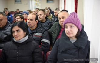 Фото: Руководитель Гомельского городского ЖКХ встретился с коллективом автопарка № 1