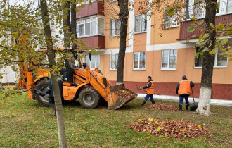 Фото: Вывозят листву, подметают: в филиале «Горэлектротранспорт» проходит чистый четверг