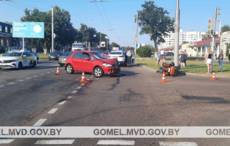 Фото: В Гомеле ранен мотоциклист