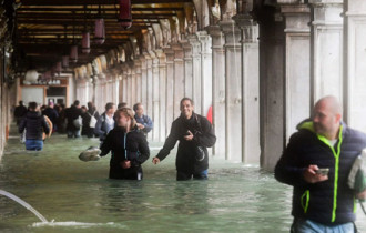 Фото: Сильнейшее наводнение произошло в Венеции 