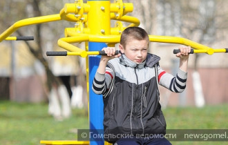 Фото: Во дворах Гомеля появились спортивные мини-объекты