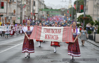 Фото: Символ единства, мира и стабильности: свыше 9 тысяч гомельчан и гостей города приняли участие в праздничном шествии