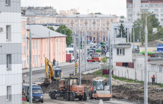 Фото: В Гомеле реконструируют улицу Шевченко