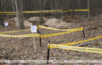 Фото: Останки 50 человек обнаружили за время весенних раскопок в Ченковском лесу под Гомелем