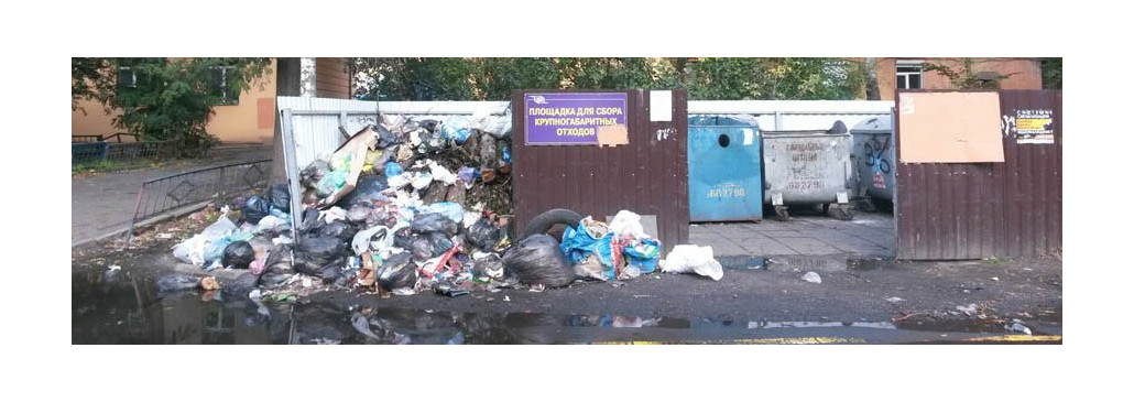 Свалку мусора устроили во дворе жители дома по проспекту Ленина, 24