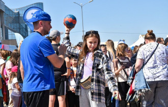 Фото: Огромное число ребят приобщил к спорту фестиваль "Вытокi. Крок да Алiмпу" 