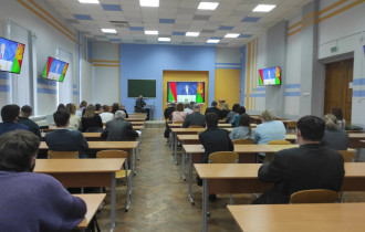 Фото: БелГУТ следит за Посланием Президента белорусскому народу и Национальному собранию