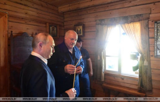 Фото: Александр Лукашенко и Владимир Путин встретились на острове Валаам
