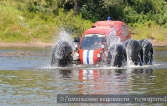 Фото: Тренировочно-показательные учения МЧС в Гомеле