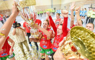 Фото: Гандболистки "Гомеля" в пятый раз выиграли Кубок Беларуси
