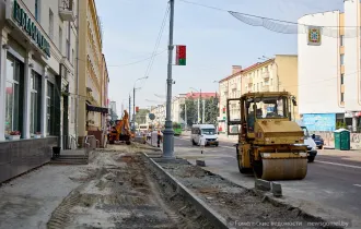 Фото: В Гомеле продолжается ремонт дорог