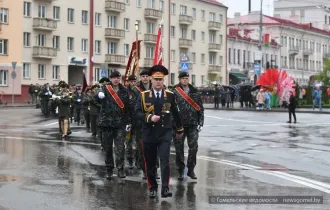 Фото: Торжественный марш дал начало празднованию 105-летия со дня образования УВД Гомельского облисполкома