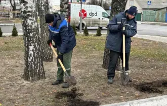 Фото: «Мы – за красивый город!» — работники ОАО «Милкавита» вышли на чистый четверг