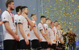 Фото: Волейболисты гомельской «Энергии» впервые завоевали серебро Кубка Беларуси  