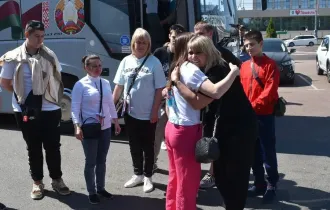 Фото: Дети из Донбасса поблагодарили гомельчан за содействие в оздоровлении и подарки 