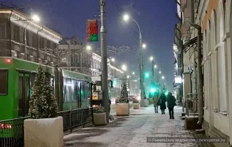 Фото: Фоторепортаж: февральский снежок в Гомеле