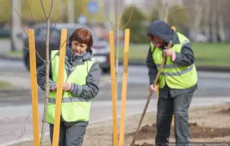 Фото: Как гомельчане трудились на республиканском субботнике