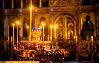 Фото: Православные верующие празднуют День Святой Троицы