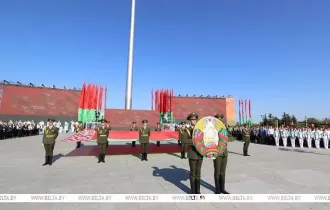 Фото: Александр Лукашенко: судьба белорусского народа находит свое отражение в государственных флаге, гербе, гимне