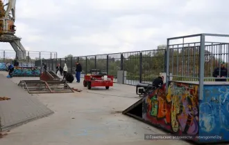 Фото: В Гомеле началась масштабная реконструкция первой городской скейт-площадки