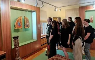 Фото: Учащиеся колледжа кулинарии познакомились с экспозицией филиала Ветковского музея