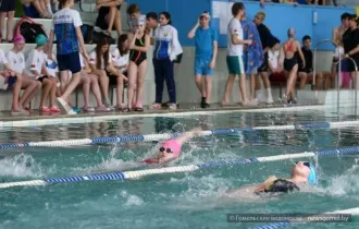 Фото: В Гомеле проходит Открытый чемпионат Гомельской области по плаванию для людей с инвалидностью