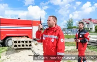 Фото: В Гомеле прошли учения волонтёров отряда быстрого реагирования общества Красного Креста