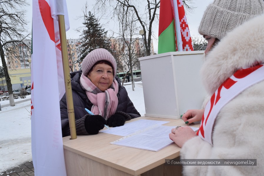 Фото: В Гомеле продолжаются пикеты по сбору подписей  