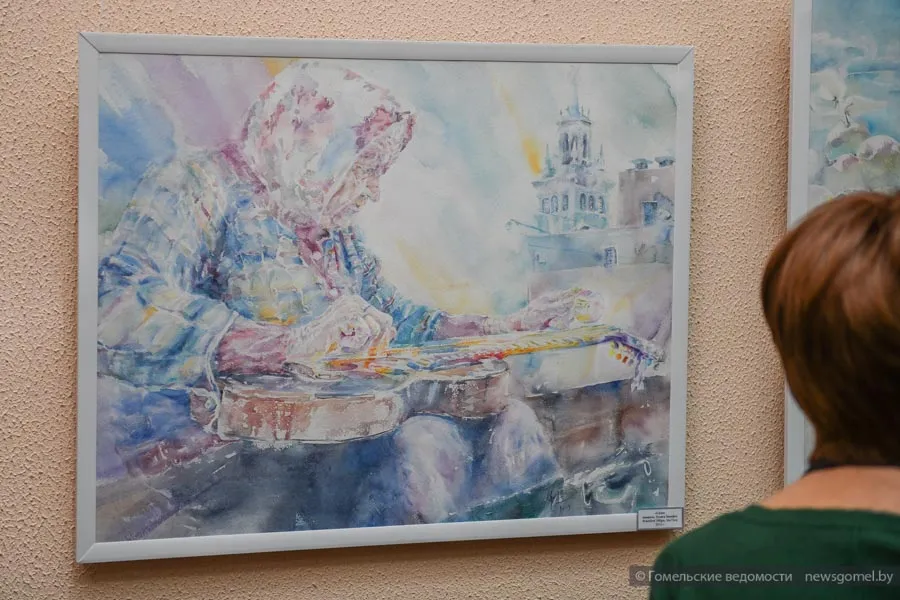 Фото: Нежнейшие акварели: выставка памяти гомельской художницы Надежды Репиной открылась в Гомеле