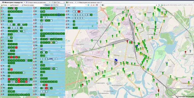 Интерактивная карта общественного транспорта