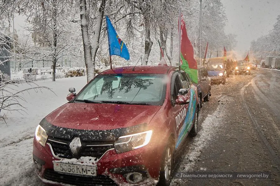 Фото: В Гомеле состоялся патриотический автопробег